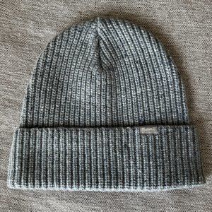 Madewell Chunky Merino Wool Cuffed Beanie in Ashen Silver / Gray NWOT